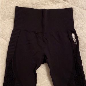 Black Gymshark Leggings with Detail